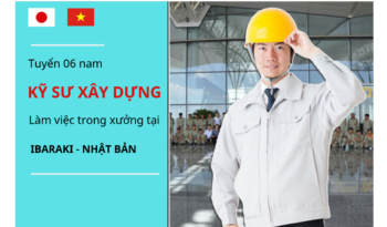 Tuyển 06 kỹ sư xây dựng làm việc trong xưởng